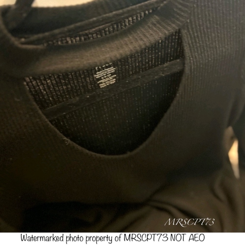 3/$19 American Eagle Soft N Sexy Plush ribbed keyhole long sleeve Tunic blouse - Picture 11 of 13